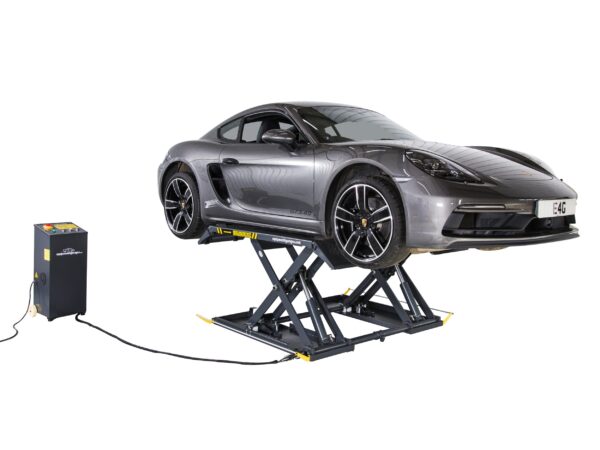 E4G MR10TD Portable Mid-Rise Scissor Lift – 3 Ton, 1ph Dark Grey